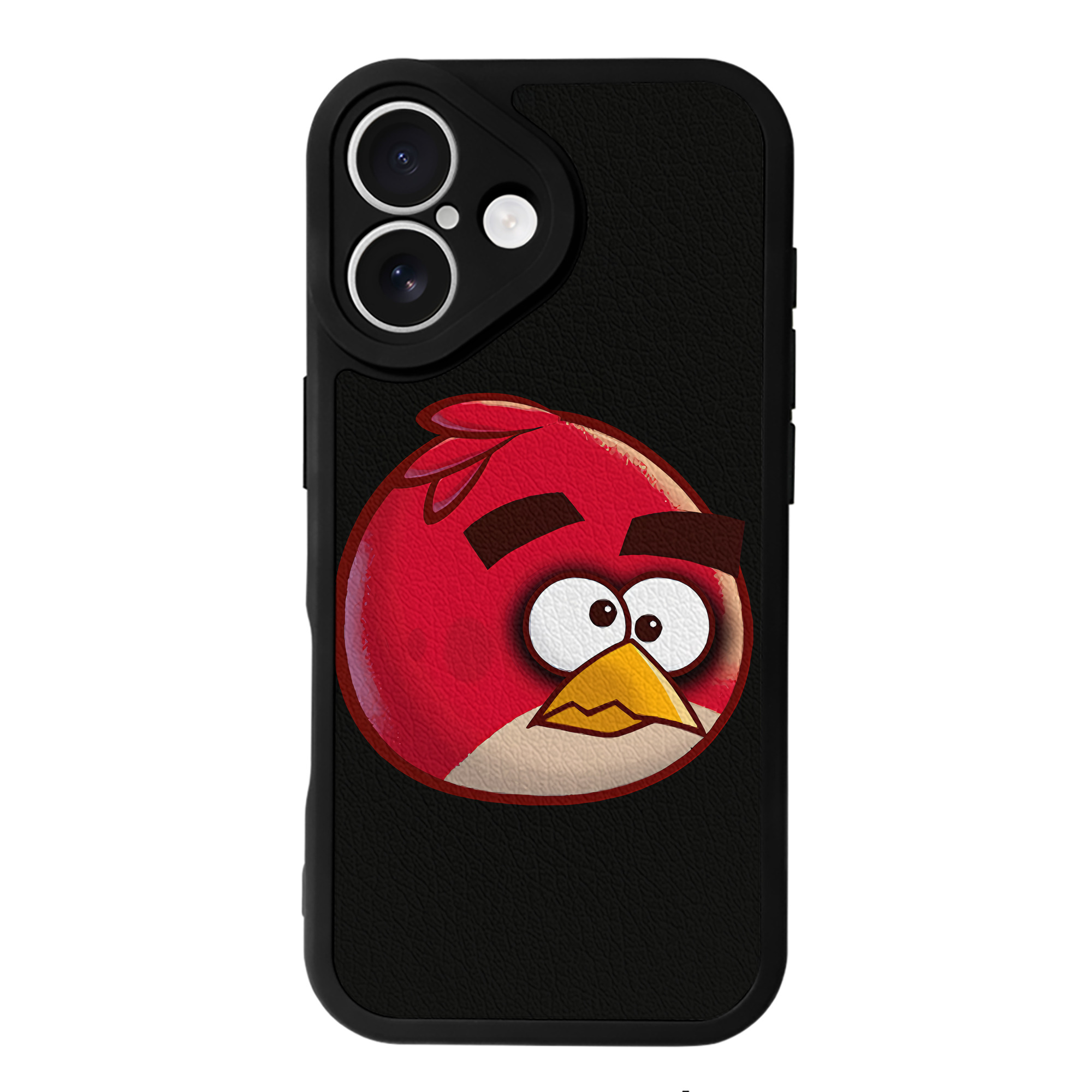 （画像用） Angry Birds アングリーバード 【iPhone 16シリーズ対応】シリコンスマホケース（レザー調） 材質：シリコン